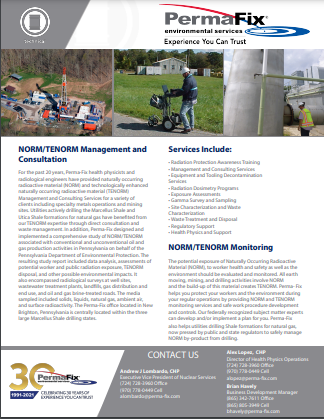 NORM and TENORM brochure